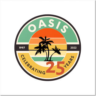 Oasis 25th Anniversary Logo (2) Posters and Art